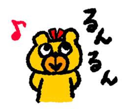 Happy bear!! sticker #8070814