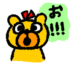 Happy bear!! sticker #8070815