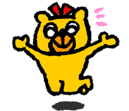 Happy bear!! sticker #8070820