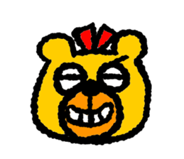 Happy bear!! sticker #8070823