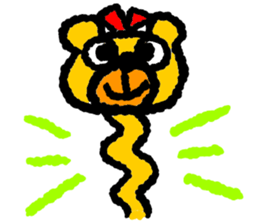 Happy bear!! sticker #8070825