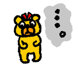 Happy bear!! sticker #8070826