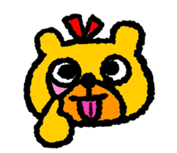 Happy bear!! sticker #8070831