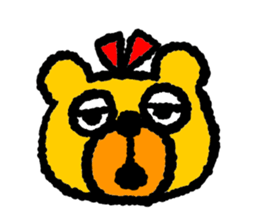 Happy bear!! sticker #8070834