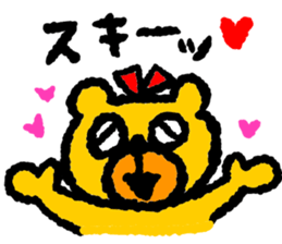 Happy bear!! sticker #8070835