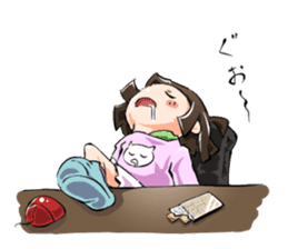 Lazybones! Yugami-chan 2 sticker #8070837