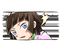 Lazybones! Yugami-chan 2 sticker #8070838