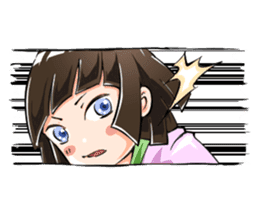 Lazybones! Yugami-chan 2 sticker #8070838