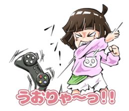 Lazybones! Yugami-chan 2 sticker #8070871