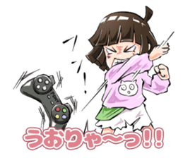 Lazybones! Yugami-chan 2 sticker #8070871