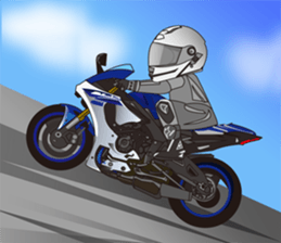 MOTO! BIKE! RACE! I LIKE motorcycle!5 sticker #8070956
