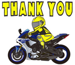 MOTO! BIKE! RACE! I LIKE motorcycle!5 sticker #8070969