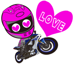 MOTO! BIKE! RACE! I LIKE motorcycle!5 sticker #8070971
