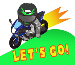 MOTO! BIKE! RACE! I LIKE motorcycle!5 sticker #8070978