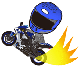 MOTO! BIKE! RACE! I LIKE motorcycle!5 sticker #8070982