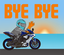 MOTO! BIKE! RACE! I LIKE motorcycle!5 sticker #8070984