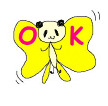 Panda bug sticker #8071440