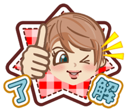 Kawaii Girls Stickers sticker #8071490