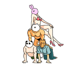 Cat of bodybuilding sticker #8071928