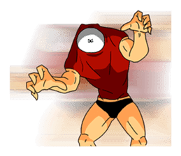 Cat of bodybuilding sticker #8071950