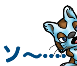 Kotora boy of rainbow-colored cat sticker #8072200