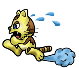 Kotora boy of rainbow-colored cat sticker #8072202