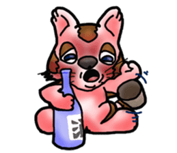 Kotora boy of rainbow-colored cat sticker #8072205