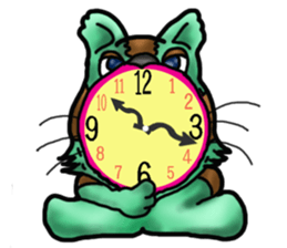 Kotora boy of rainbow-colored cat sticker #8072219