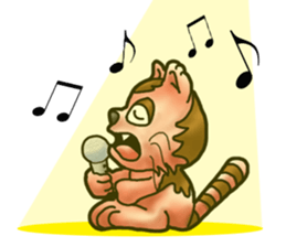 Kotora boy of rainbow-colored cat sticker #8072220