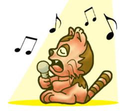 Kotora boy of rainbow-colored cat sticker #8072220