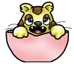 Kotora boy of rainbow-colored cat sticker #8072229