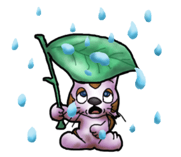 Kotora boy of rainbow-colored cat sticker #8072231