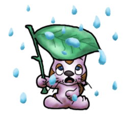 Kotora boy of rainbow-colored cat sticker #8072231