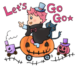 Halloween Sticker of children and ghosts sticker #8072534