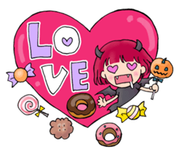 Halloween Sticker of children and ghosts sticker #8072536