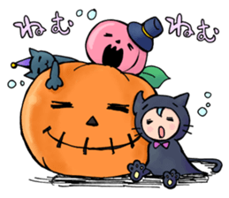 Halloween Sticker of children and ghosts sticker #8072550