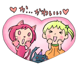 Halloween Sticker of children and ghosts sticker #8072551