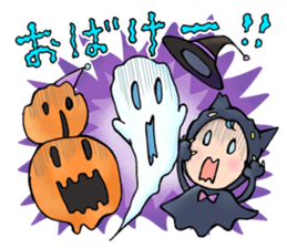 Halloween Sticker of children and ghosts sticker #8072555