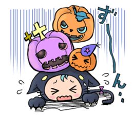 Halloween Sticker of children and ghosts sticker #8072557