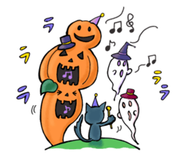 Halloween Sticker of children and ghosts sticker #8072560