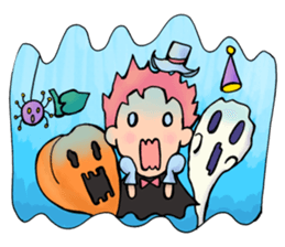 Halloween Sticker of children and ghosts sticker #8072565