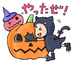 Halloween Sticker of children and ghosts sticker #8072567