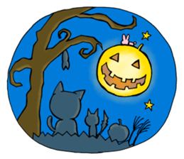 Halloween Sticker of children and ghosts sticker #8072568