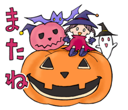 Halloween Sticker of children and ghosts sticker #8072571