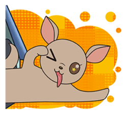 Chihuahua does not go out of the house sticker #8072580