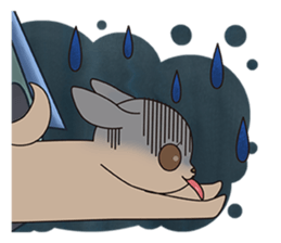 Chihuahua does not go out of the house sticker #8072587