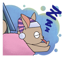 Chihuahua does not go out of the house sticker #8072589