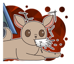 Chihuahua does not go out of the house sticker #8072595