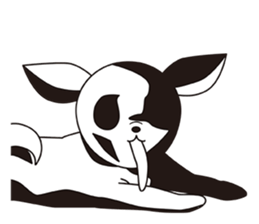 Chihuahua does not go out of the house sticker #8072608