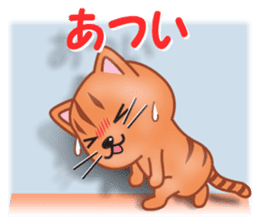 Cat is jumping out from the frame sticker #8072966